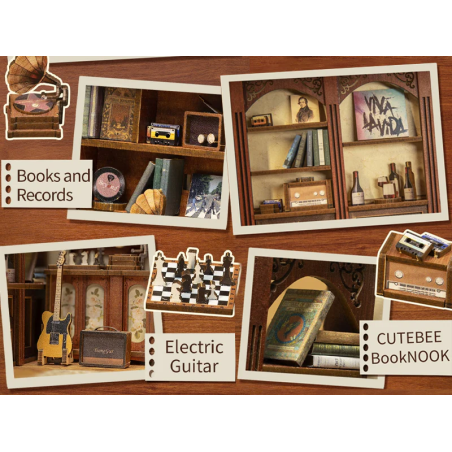BOOK NOOK KIT - DIY - Le Rythme Secret - 355pc + Eclairage LED 