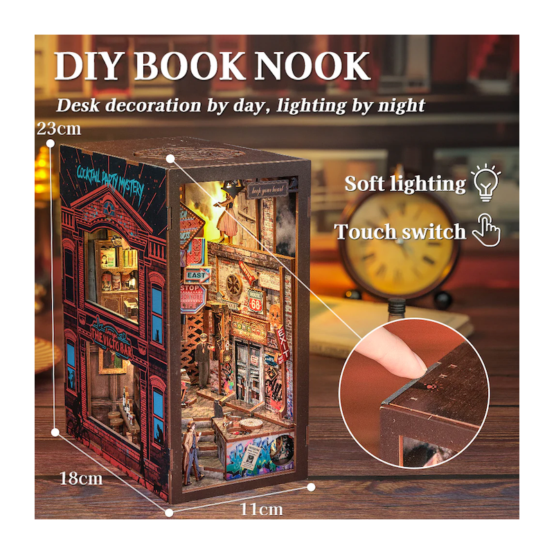 BOOK NOOK KIT - DIY - The Long Goodbye - 238pc + LED Light 