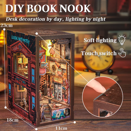 BOOK NOOK KIT - DIY - The Long Goodbye - 238pc + LED Light 