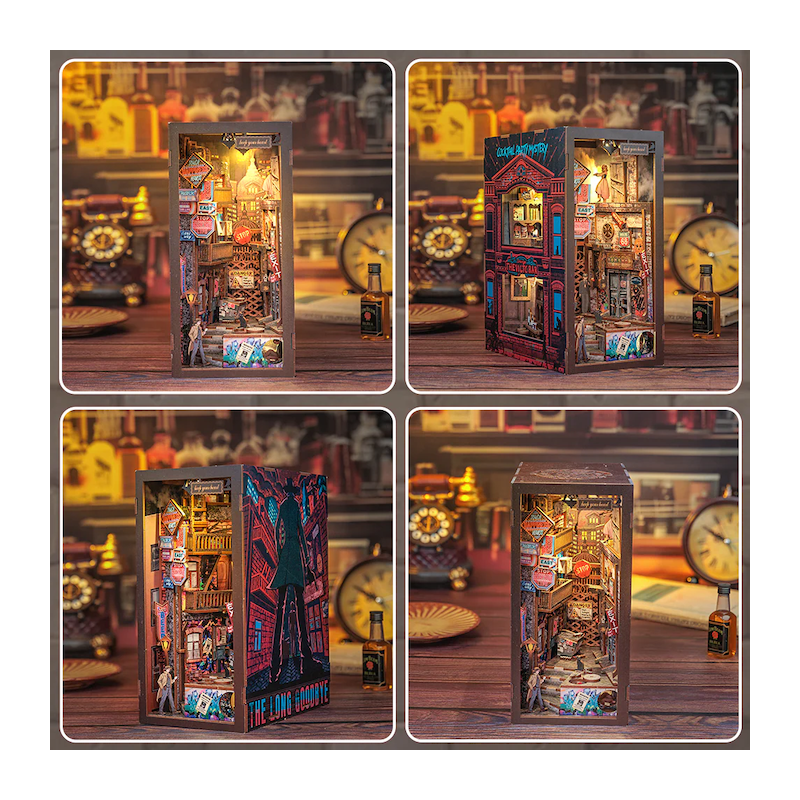 BOOK NOOK KIT - DIY - The Long Goodbye - 238pc + LED Light 