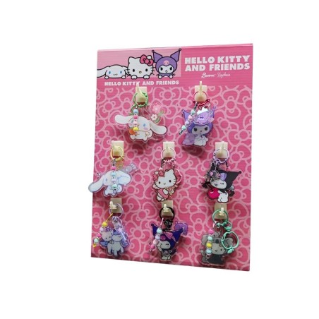 HELLO KITTY & Friends - Assortiments de 8 Porte-clés 