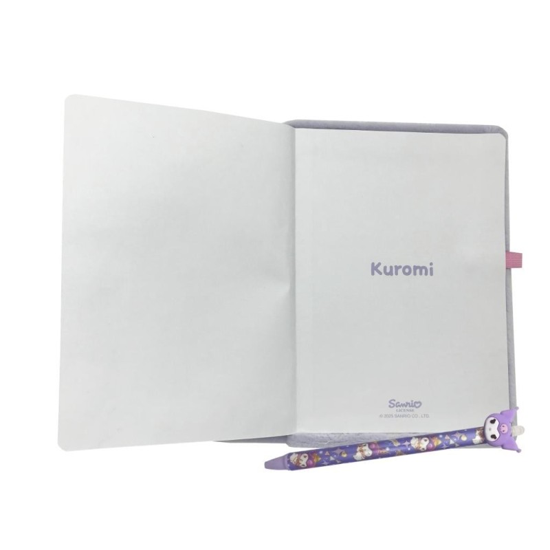 KUROMI - Purple - Pack Notebook Fourrure A5 + Stylo-Bille 