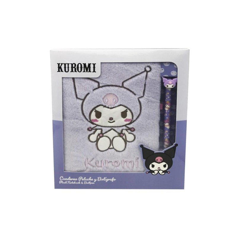 KUROMI - Purple - Pack Notebook Fourrure A5 + Stylo-Bille 