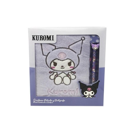KUROMI - Purple - Pack Notebook Fourrure A5 + Stylo-Bille 
