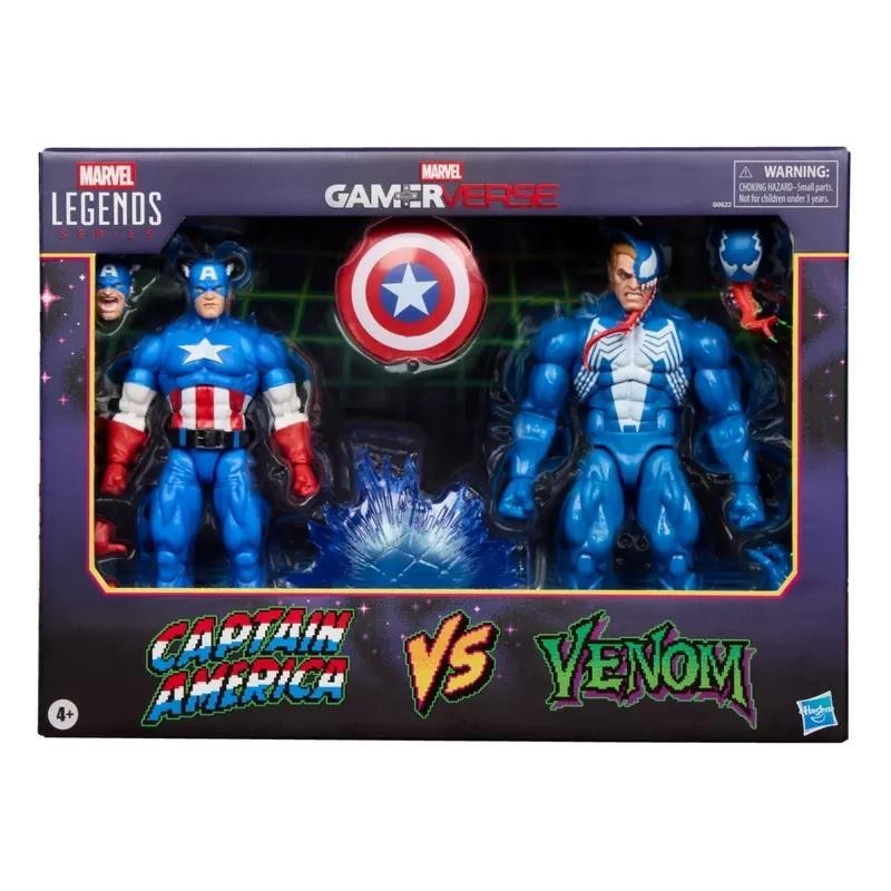 MARVEL - Captain America VS Venom - Figurine Legend Series 15cm 