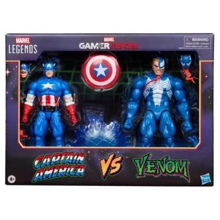 MARVEL - Captain America VS Venom - Figurine Legend Series 15cm 