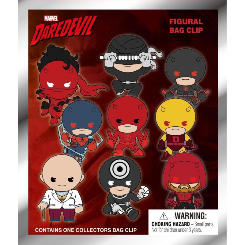 DAREDEVIL - 3D Foam Bag Clip (Display 24 Pcs) 