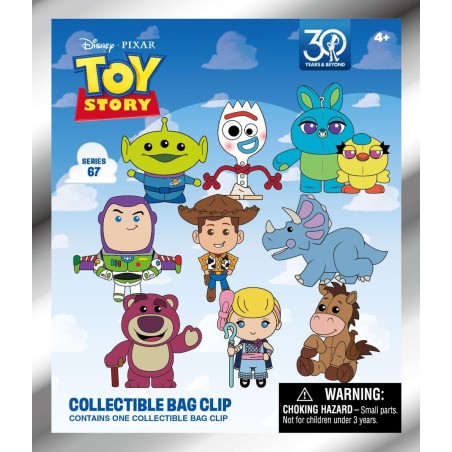 TOY STORY - Series 67 - 3D Foam Bag Clip (Display 24 Pcs) 