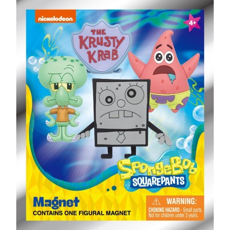 BOB L'EPONGE -Series 1 -3D Foam Magnets in blind bags (Display 12 Pcs) 