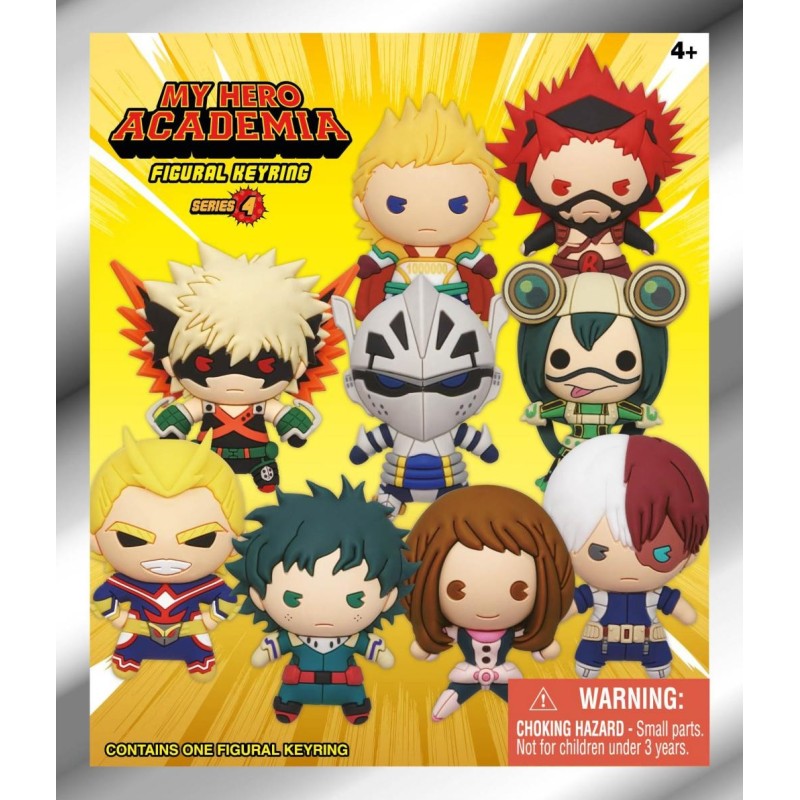 MY HERO ACADEMIA - Series 4 - 3D Foam Bag Clip (Display 24 Pcs) 
