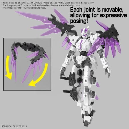 30MM - 1/144 Option parts set 22 (Wing unit 2) - Model Kit 