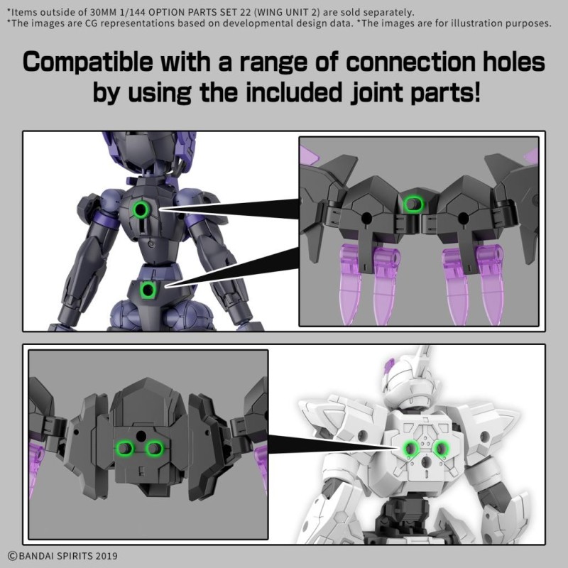 30MM - 1/144 Option parts set 22 (Wing unit 2) - Model Kit 