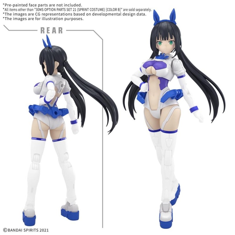 30MS - Option parts set 21 (Sprint costume) (Color B) - Model Kit 