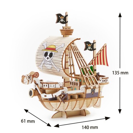 ONE PIECE - Going Merry - Wood Model Kit 15.5cm 