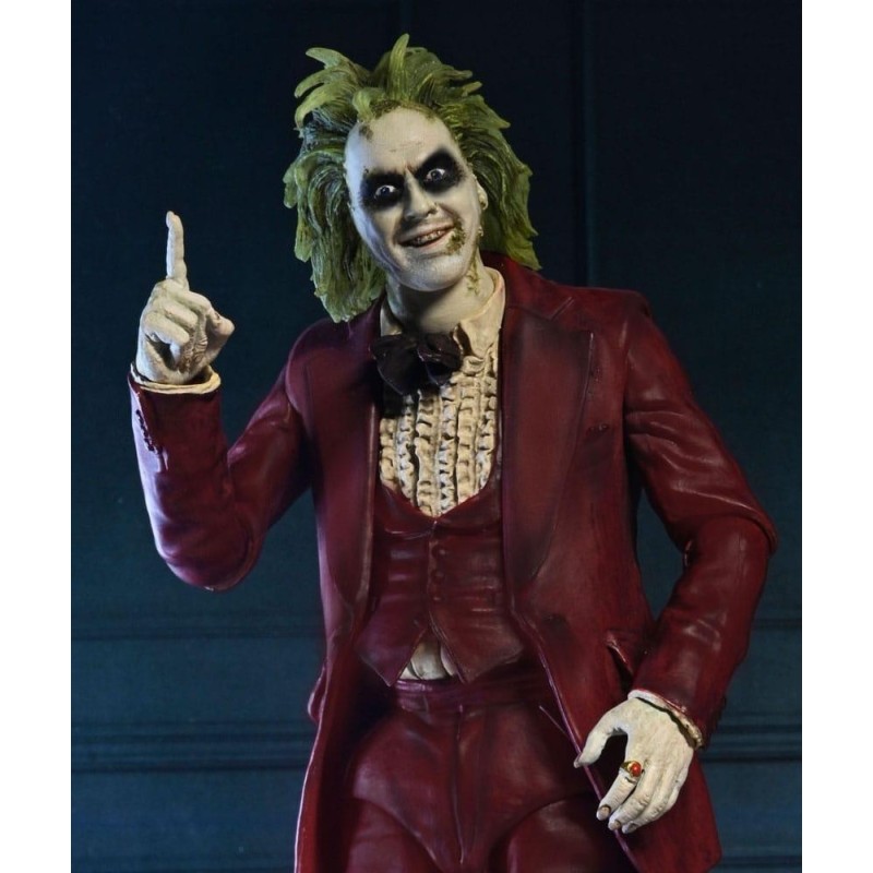 BEETLEJUICE 2 - Beetlejuice "Tuxedo rouge" - Ultimate Figurine 18cm 