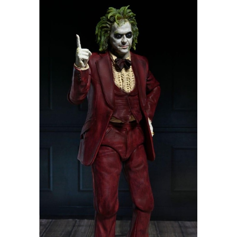 BEETLEJUICE 2 - Beetlejuice "Tuxedo rouge" - Ultimate Figurine 18cm 