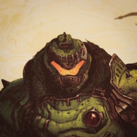 DOOM THE DARK AGES - 90 Years - Art Print - Limited Edition 