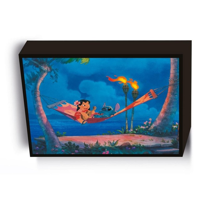 LILO & STITCH - Hamac - Canvas Lumineux 30x40 Cm 