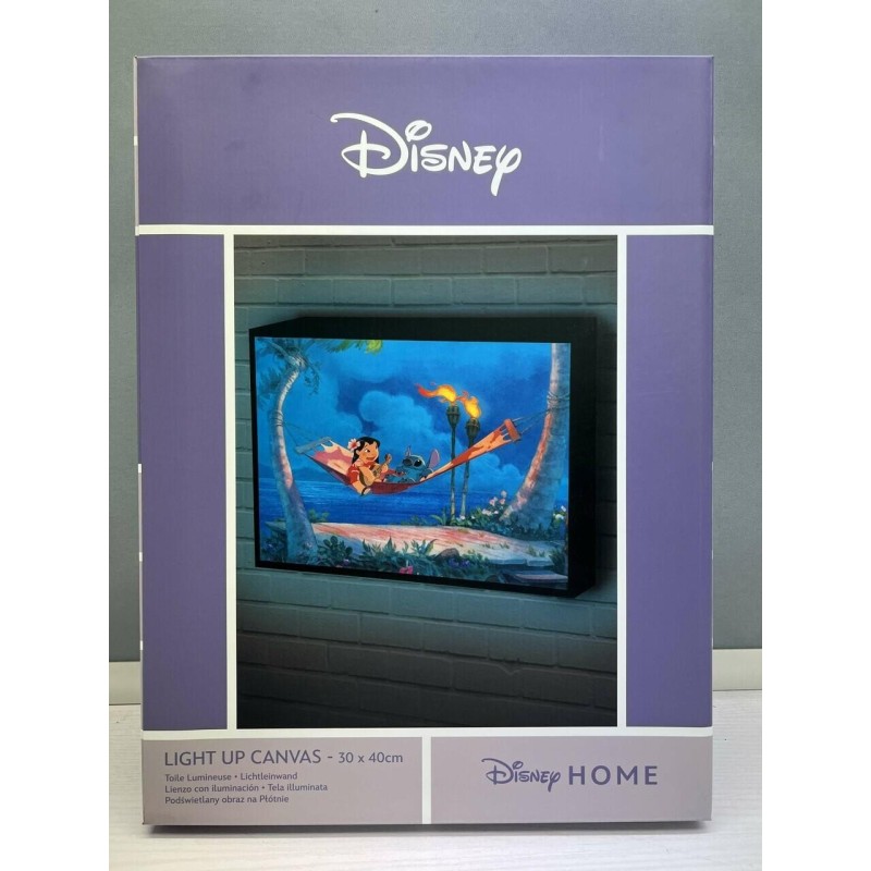 LILO & STITCH - Hamac - Canvas Lumineux 30x40 Cm 