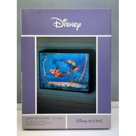 LILO & STITCH - Hamac - Canvas Lumineux 30x40 Cm 