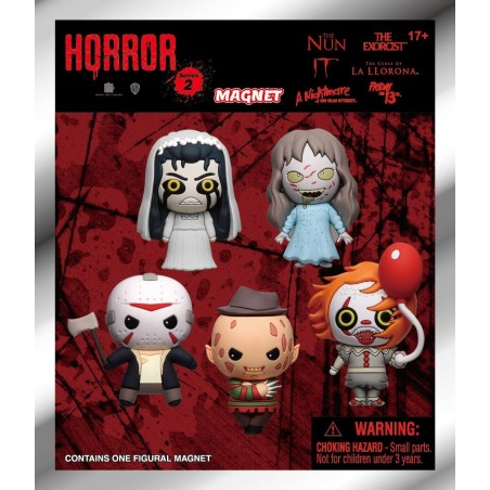 WB HORRORS - Series 2 - 3D Foam Magnets in blind bags (Display 12 Pcs) 