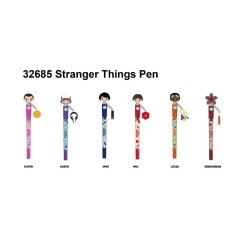 STRANGER THINGS - Stylo rotatif 3D Head Topper (Display de 16 pieces)  2