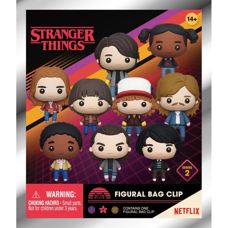 STRANGER THINGS - Series 2 - 3D Foam Bag Clip (Display 24 Pcs) 