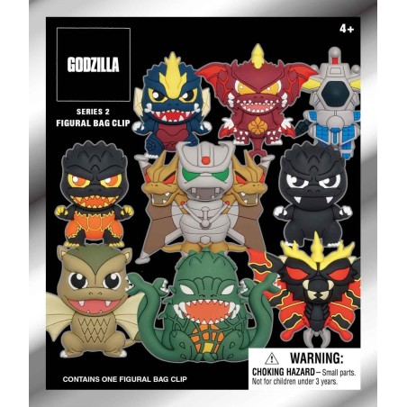 GODZILLA - Series 2 - 3D Foam Bag Clip (Display 24 Pcs) 