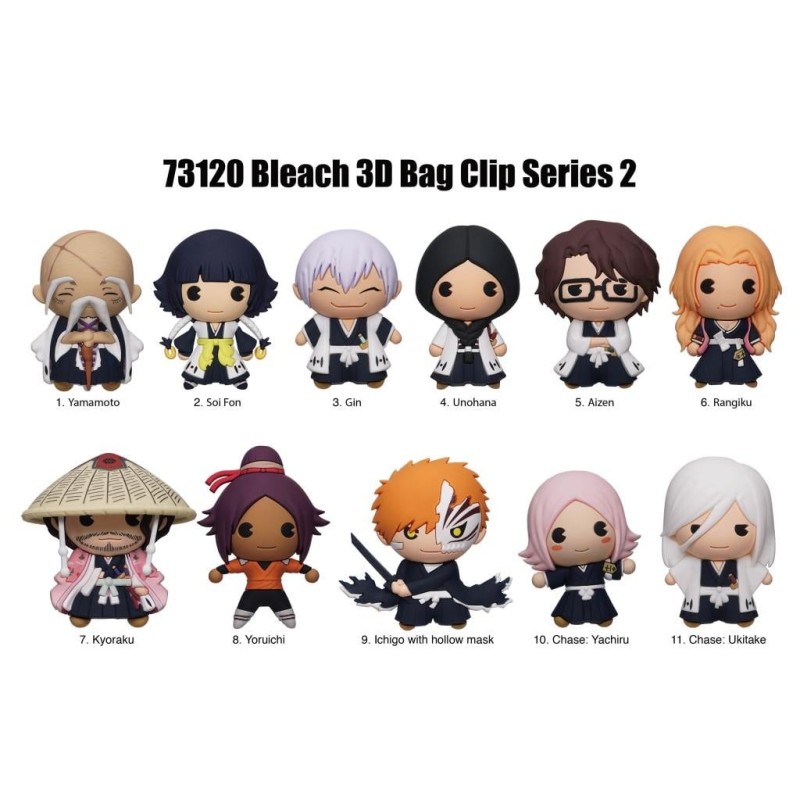 BLEACH - Series 2 - 3D Foam Bag Clip (Display 24 Pcs) 