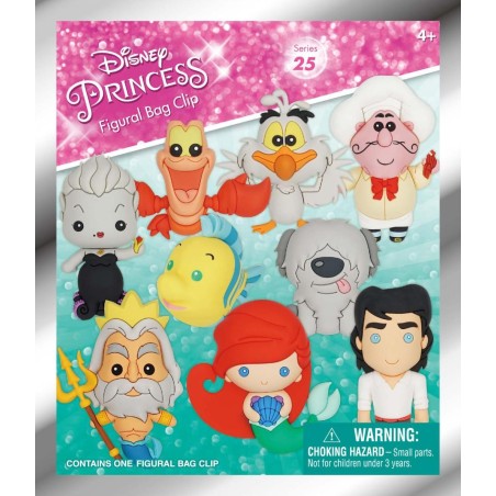 LA PETITE SIRENE - Series 1 - 3D Foam Bag Clip (Display 24 Pcs) 