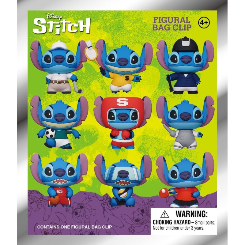 STITCH SPORT - Series 1 - 3D Foam Bag Clip (Display 24 Pcs) 