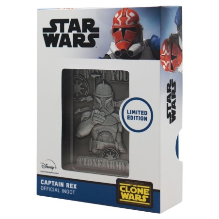STAR WARS THE CLONE WARS - Capitaine Rex - Lingot Edition Limitée 