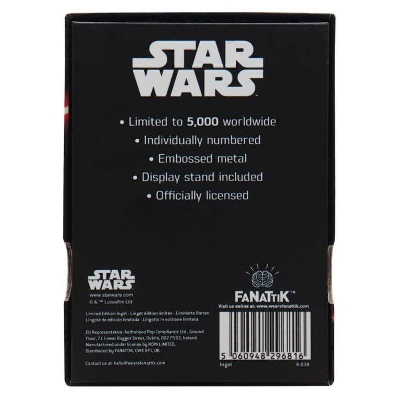 STAR WARS 5 - Luke & Dark Vador - Lingot Edition Limitée 