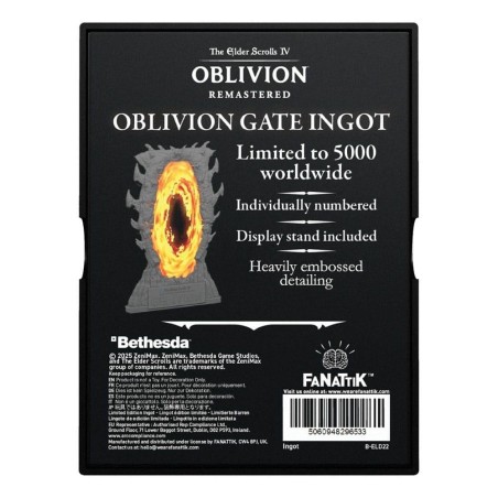 THE ELDER SCROLLS OBLIVION - Porte d'Oblivion - Lingot Edition Limitée 