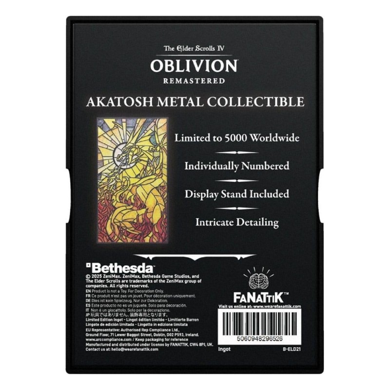 THE ELDER SCROLLS OBLIVION - Akatosh - Lingot Edition Limitée 