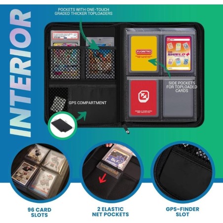 EVORETRO - Shield + Compact 96 Topload Cards Binder Black 