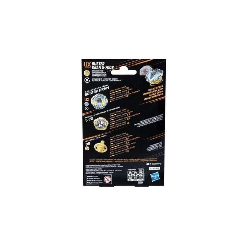 BEYBLADE X - Buster Dran 5-70DB UX Starter Pack 