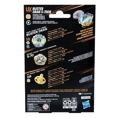 BEYBLADE X - Buster Dran 5-70DB UX Starter Pack 