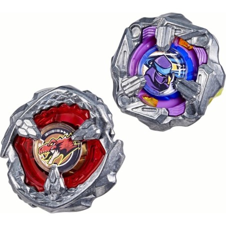 BEYBLADE X - Beat Tyranno 4-70Q & Knife Shinobi 4-80HN Dual Pack 