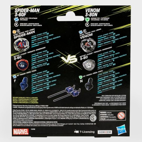 BEYBLADE X - Marvel Spider-Man 3-60F & Venom 3-80N Dual Pack 