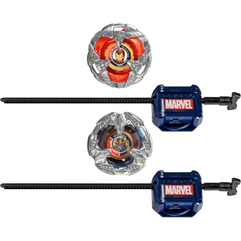 BEYBLADE X - Marvel Iron Man 4-80B & Thanos 4-60P Dual Pack 