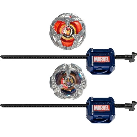 BEYBLADE X - Marvel Iron Man 4-80B & Thanos 4-60P Dual Pack 