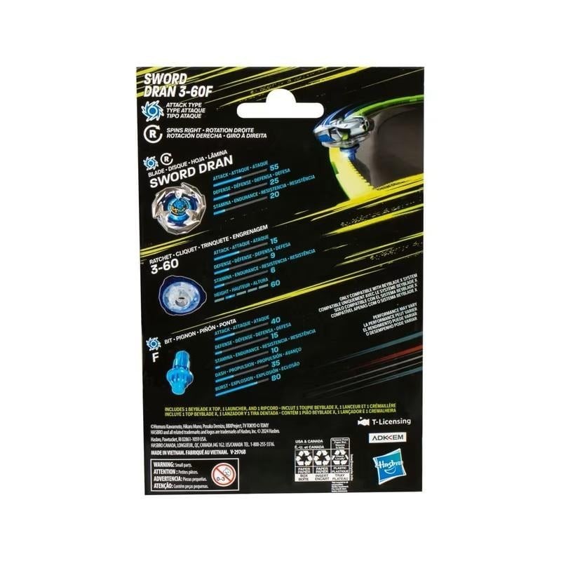 BEYBLADE X - Sword Dran 3-60F Starter Pack 