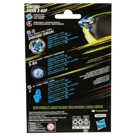 BEYBLADE X - Sword Dran 3-60F Starter Pack 