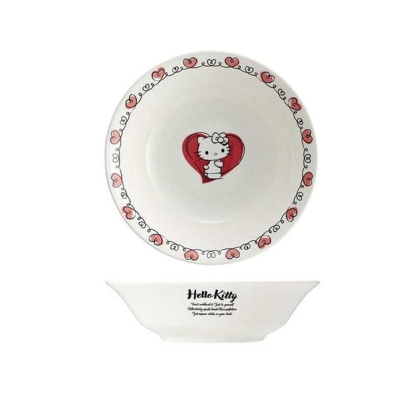 HELLO KITTY - Hello Kitty - Assiette Creuse "Bone China" 16.7x4.5cm 
