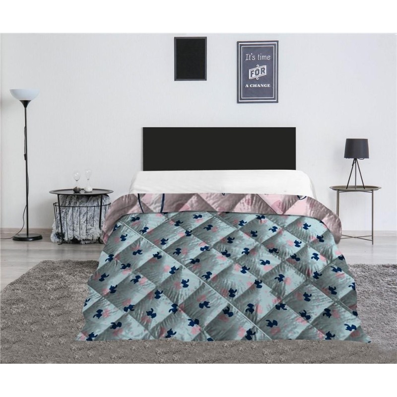LILO & STITCH - Stitch "Coeur" - Couverture en Quilt 240x220cm 