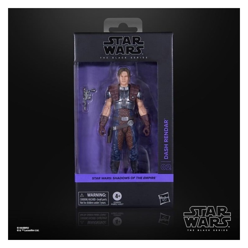 STAR WARS SHADOWS OF THE EMPIRE - Dash Rendar - Fig. Black Series 15cm 
