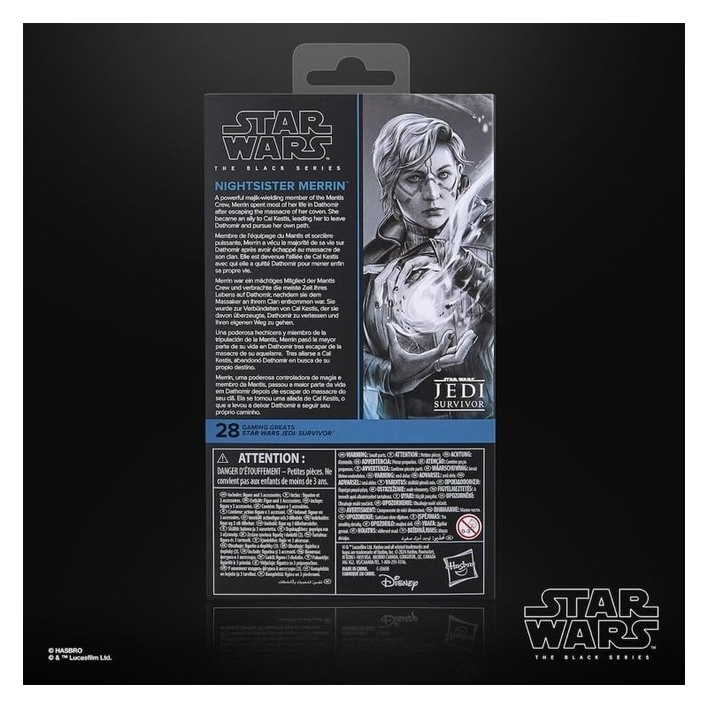 STAR WARS JEDI SURVIVOR - Nightsister Merrin - Fig. Black Series 15cm 
