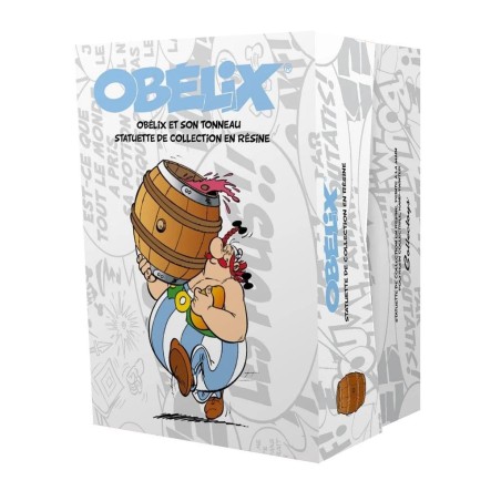 ASTERIX & OBLEIX - Obélix charge un tonneau - Statuette 25cm 