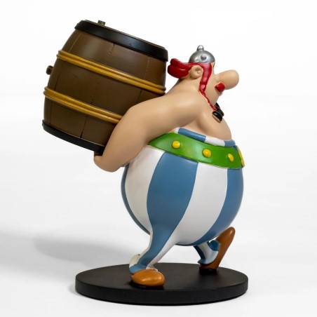 ASTERIX & OBLEIX - Obélix charge un tonneau - Statuette 25cm 